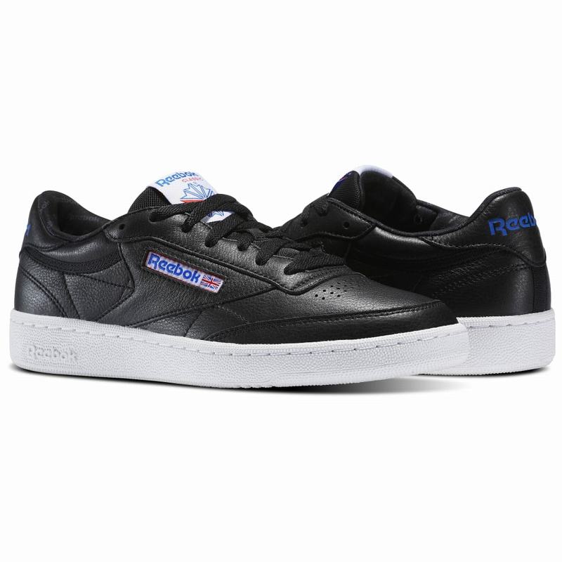 Tenisi Reebok Club C 85 So Barbati Negrii/Albi Romania QS6439LD
